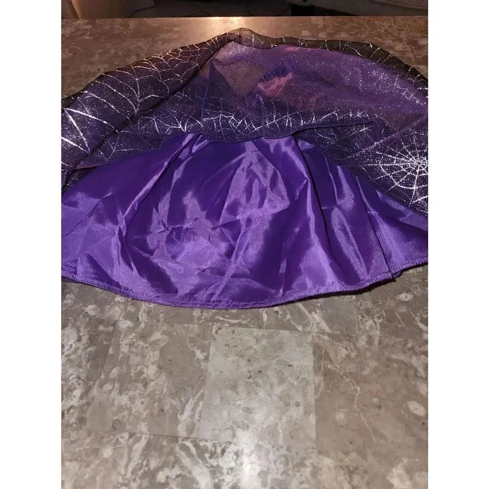 Halloween purple spiderweb Tutu ages 3-8 - Picture 2 of 2